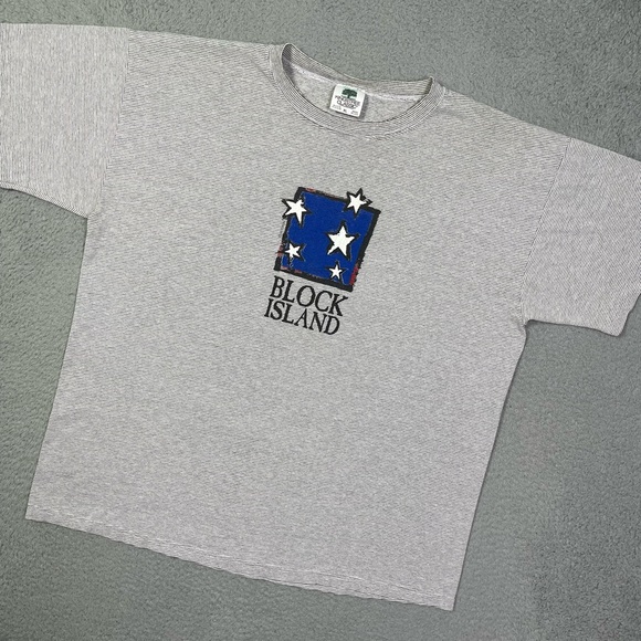 Vintage 90s Block Island Rhode Island T-shirt - Picture 1 of 4